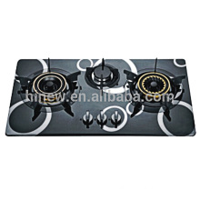 Three burner glass top built in Gas Hob/Gas Stove/Cooktops